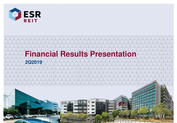 financial results presentation