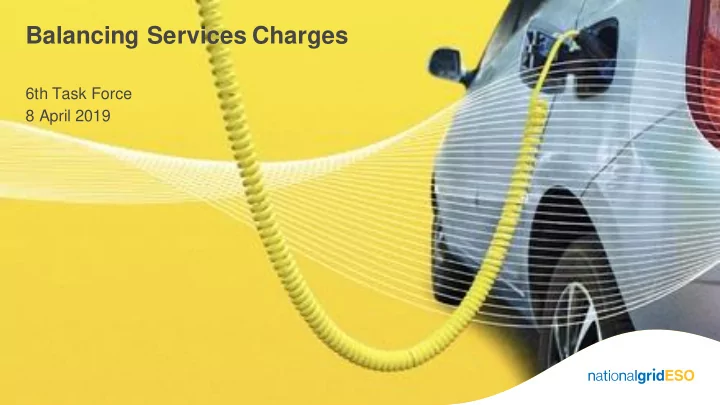 balancing services charges