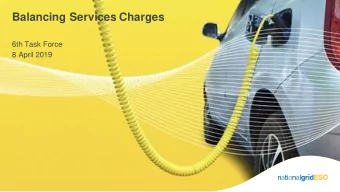 Balancing Services Charges  6th Task Force  8 April 2019  Welcome and  introductions  Colm Murphy