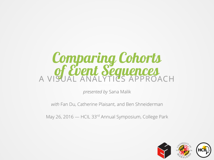 comparing cohorts of event sequences