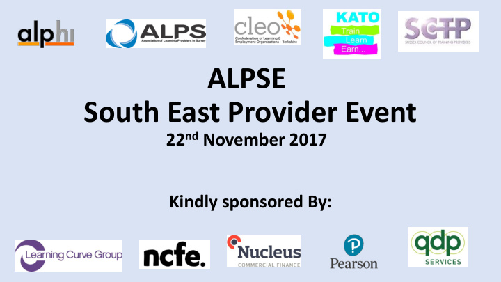 alpse south east provider event