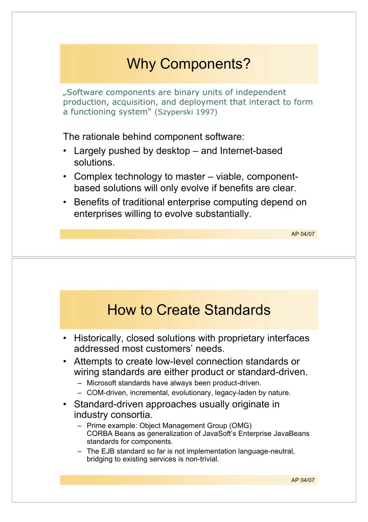 why components