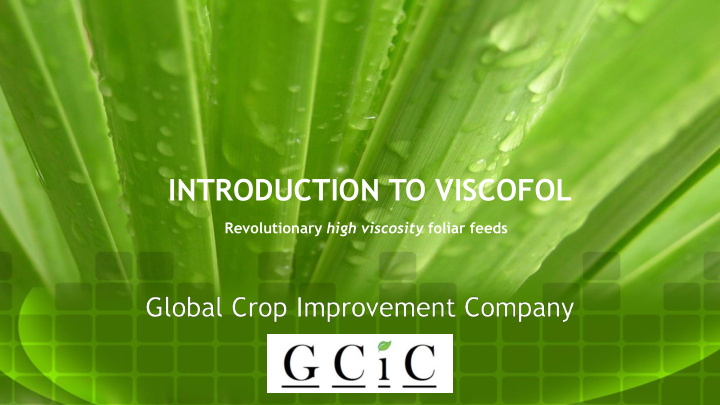 introduction to viscofol