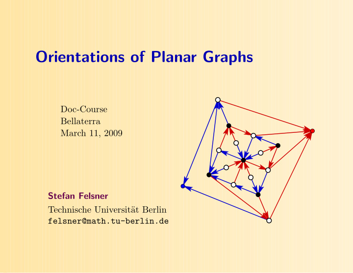 orientations of planar graphs