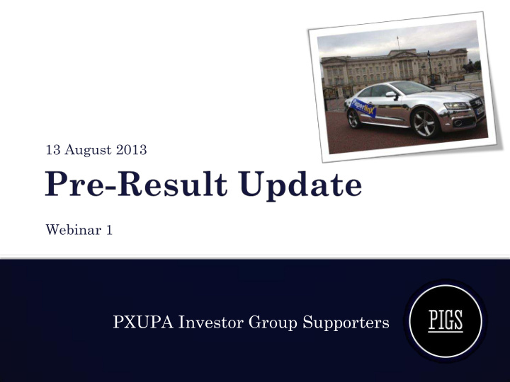 pxupa investor group supporters