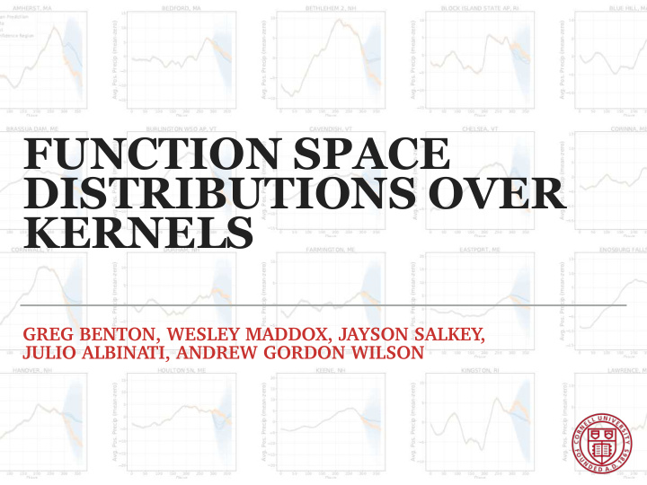 function space distributions over kernels