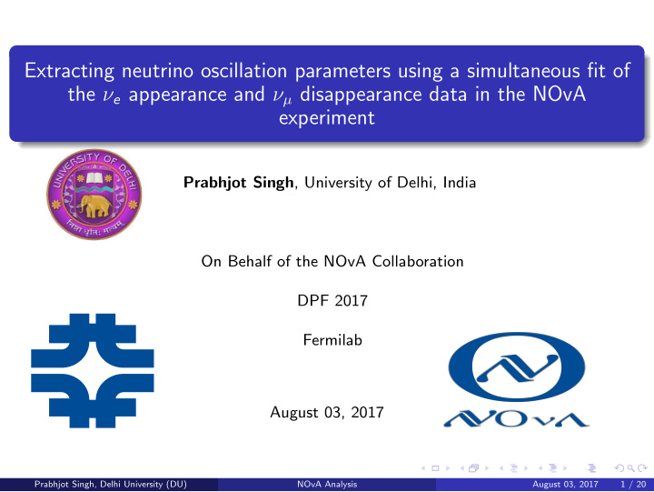 extracting neutrino oscillation parameters using a