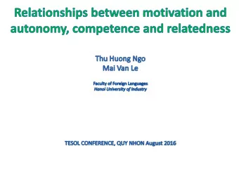 Outline of the Presentation  Research Context and Objectives    Theoretical Framework