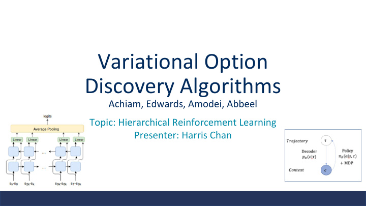 variational option discovery algorithms
