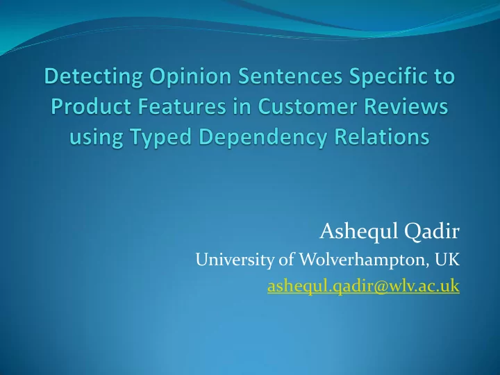 ashequl qadir