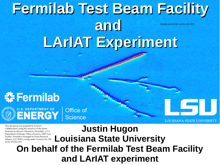 fermilab test beam facility fermilab test beam facility