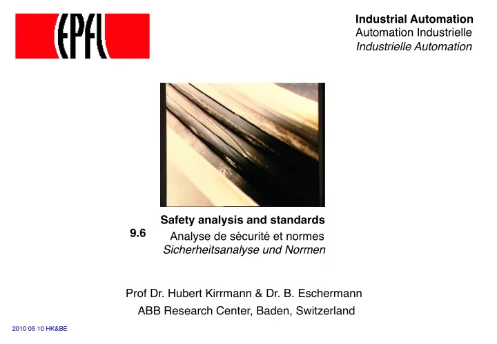 industrial automation automation industrielle
