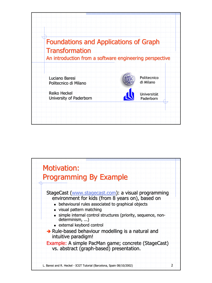 motivation motivation programming by example programming