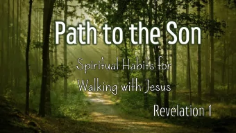 1. We must SEE Jesus clearly  1. We must SEE Jesus clearly  1. We must SEE Jesus clearly  1. We