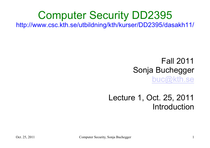 computer security dd2395