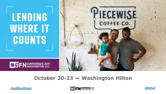 October 20-23  Washington Hilton  Thank You to Our Lead Sponsor  Thank You to Our Platinum