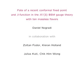Fate of a recent conformal fixed point and  -function in the SU (3) BSM gauge theory  with ten