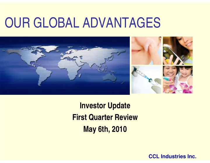 our global advantages