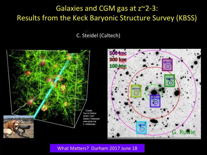 galaxies and cgm gas at z 2 3