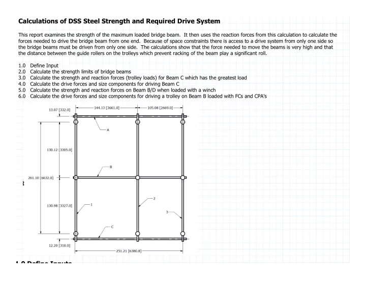 calculations of dss steel strength and required drive