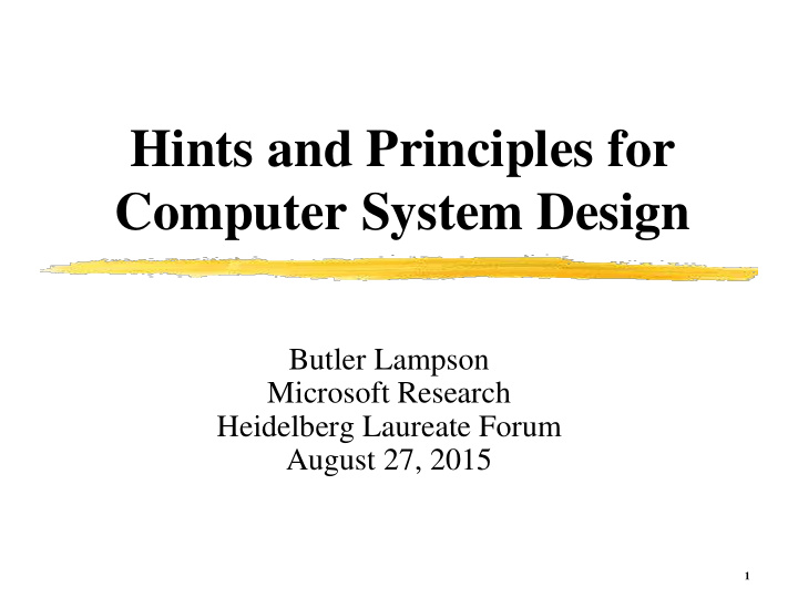computer system design