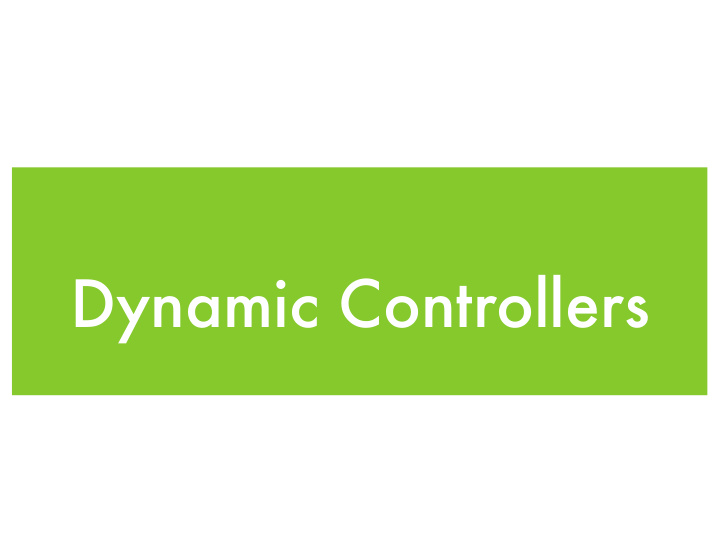 dynamic controllers simulation