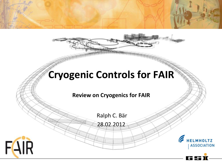 cryogenic controls for fair