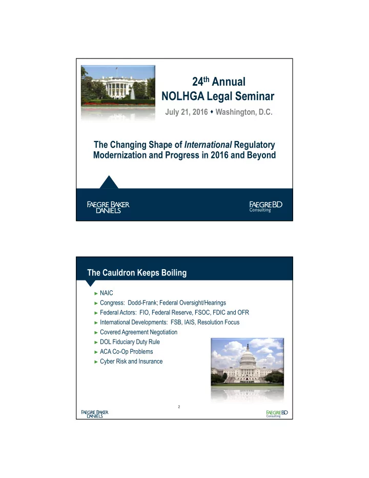 24 th annual nolhga legal seminar
