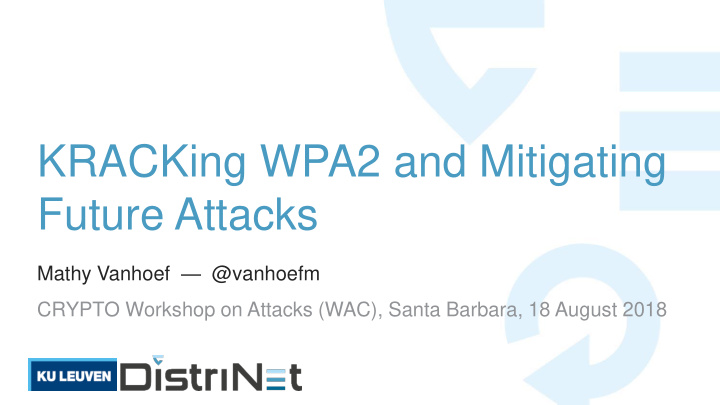 kracking wpa2 and mitigating