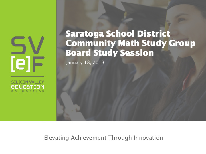 saratoga school district community math study group board