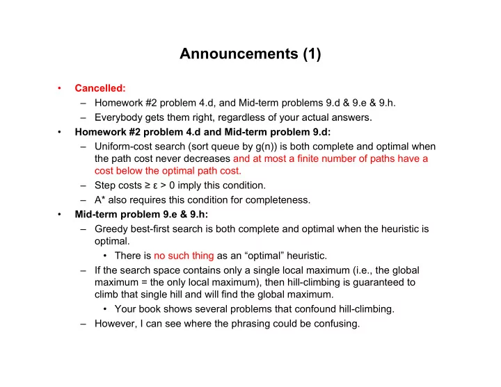announcements 1
