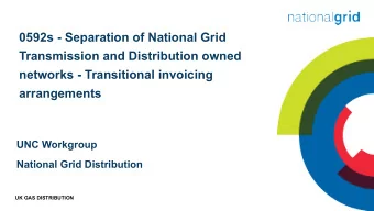 0592s - Separation of National Grid  Transmission and Distribution owned  networks - Transitional