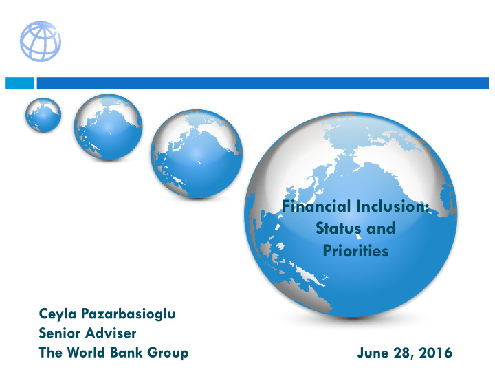 financial inclusion status and priorities