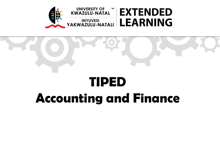 tiped accounting and finance introduction to financial