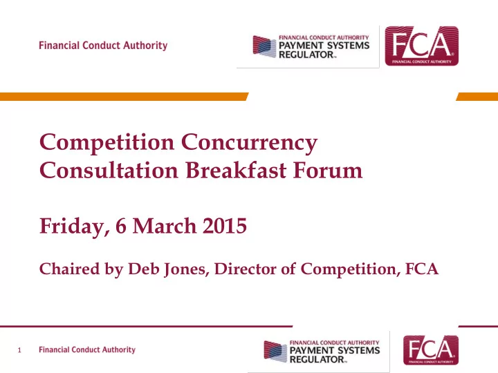 consultation breakfast forum