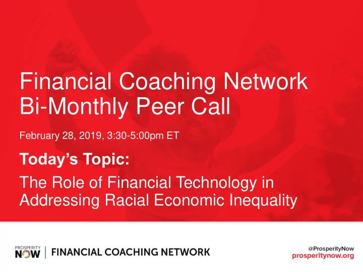 bi monthly peer call