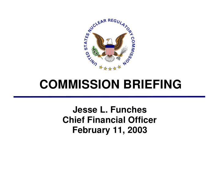 commission briefing