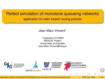 Perfect simulation of monotone queueing networks  application to index based routing policies