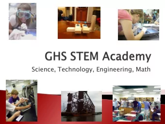 Science, Technology, Engineering, Math  American students lag far behind their international