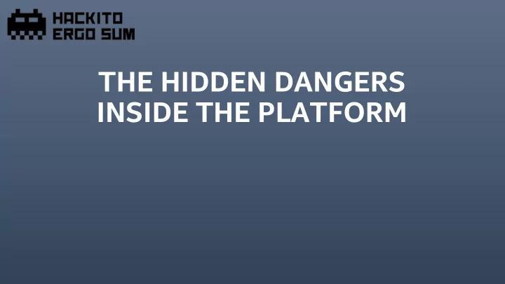 inside the platform who are we classic platforms classic