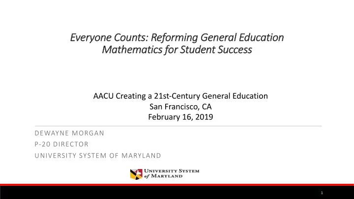 ev everyone counts reforming general education ma math