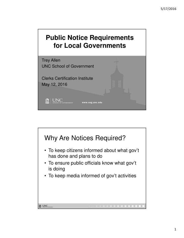 public notice requirements for local governments