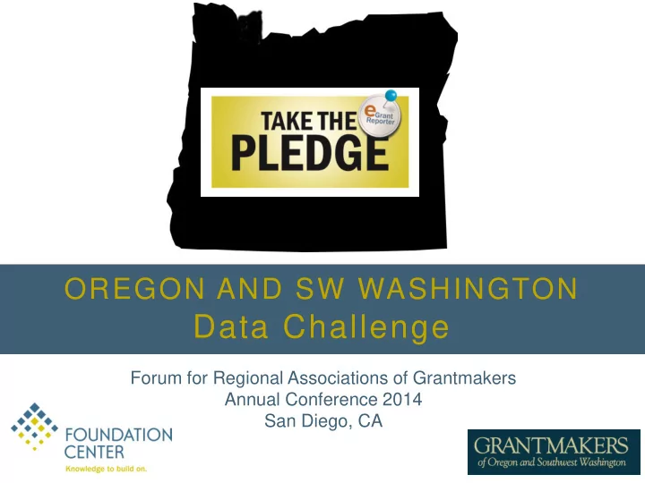 oregon and sw washington data challenge
