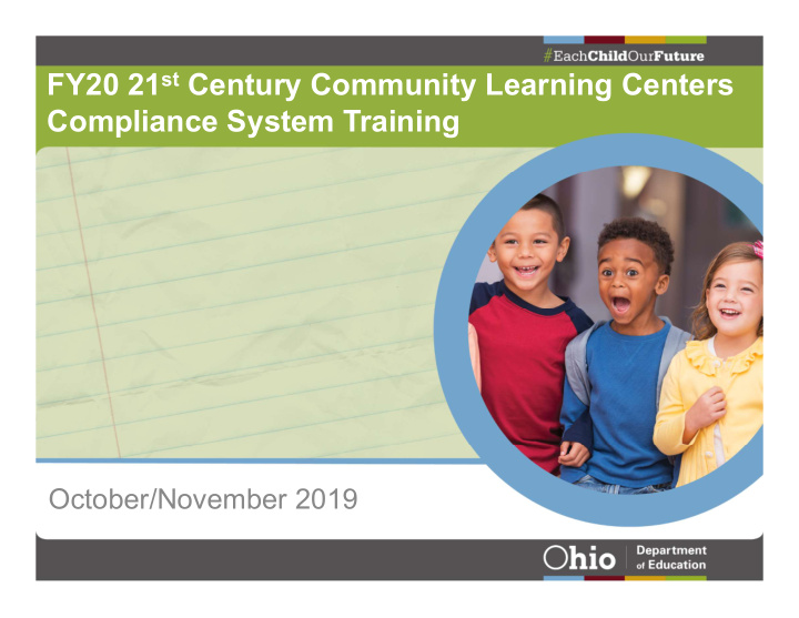 fy20 21 st century community learning centers compliance