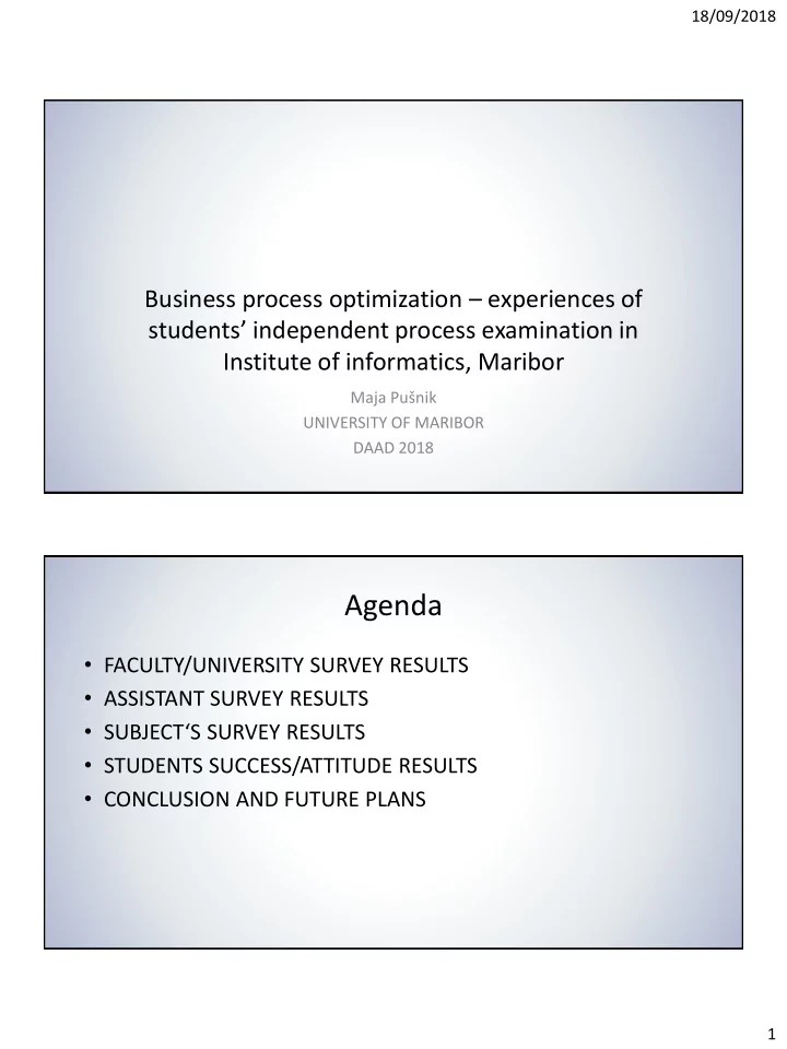 agenda
