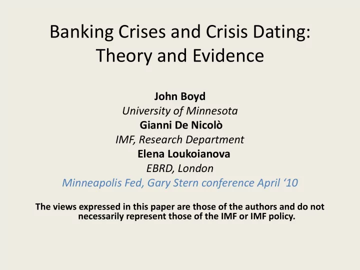 theory and evidence