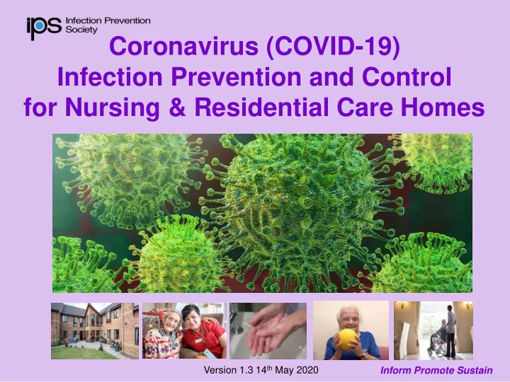 infection prevention and control