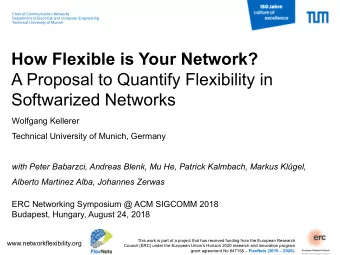 How Flexible is Your Network?  A Proposal to Quantify Flexibility in  Softwarized Networks