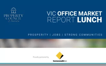 Office market report launch  Melbourne  2 February 2017  CBD vacancy, January 2017  The diverging