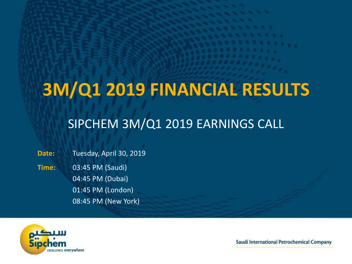 3m q1 2019 financial results